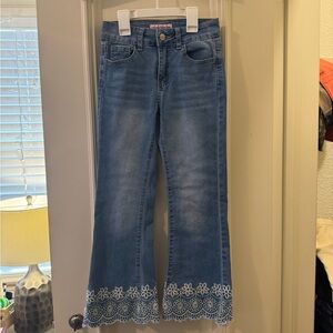GOGO Star Girl’s Blue Jeans with Lace *Barely Worn*